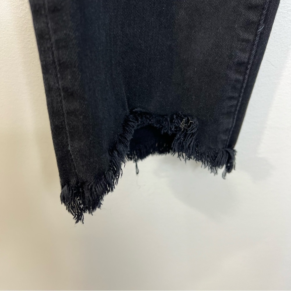 Levis 724 High Rise Straight cropped black jeans 26 - Picture 7 of 14